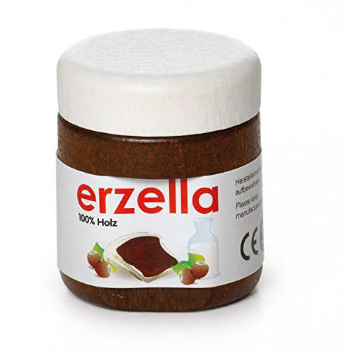 Erzi 19100 Schokocreme Erzella aus Holz, Kaufladenartikel für Kinder, Rollenspiele