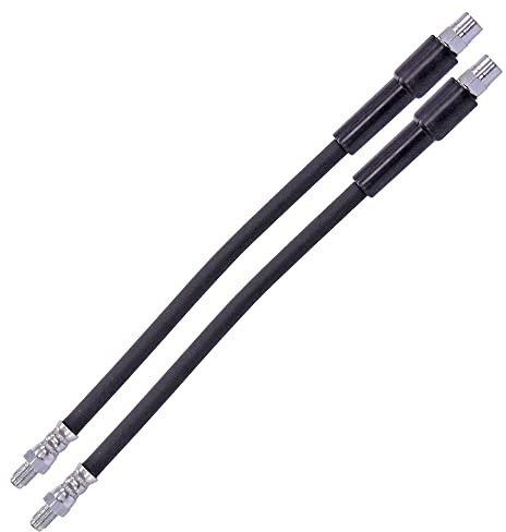 BESTPRICE 2x Bremsschlauch vorne oder hinten Kompatibel mit BMW 3 (E30), 6 Cabriolet (E64), 6 (E63), 3 Touring (E30), 7 (E65, E66, E67), Z1 Roadster, 5 (E60), 3 Cabriolet (E30), 5 Touring (E61)
