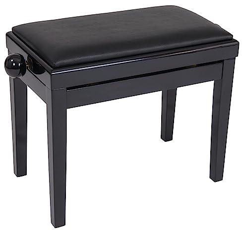 Kinsman KPB03BK Deluxe Klavierbank schwarz