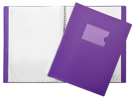 Porte-vues 20 pochettes A4 Violet