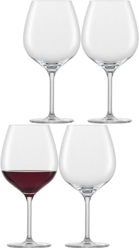 SCHOTT ZWIESEL Copas de vino tinto Borgoña For You (set de 4), copas gruesas Burgundy para vino tinto, copas de cristal Tritan aptas para lavavajillas, fabricadas en Alemania (art. nº. 121870)