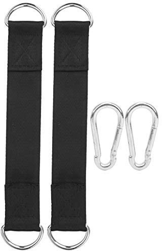 RiToEasysports Fitness Strap Nylon Fitness Hängegürtel mit Edelstahl Karabiner für Sandsäcke Tree Swing Hanging Straps Sportausrüstung