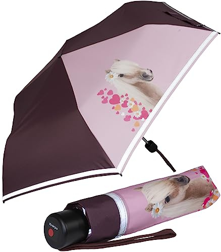 Knirps 4Kids Kinder-Taschenschirm Pferde reflective mit Reflexborte - Horselove