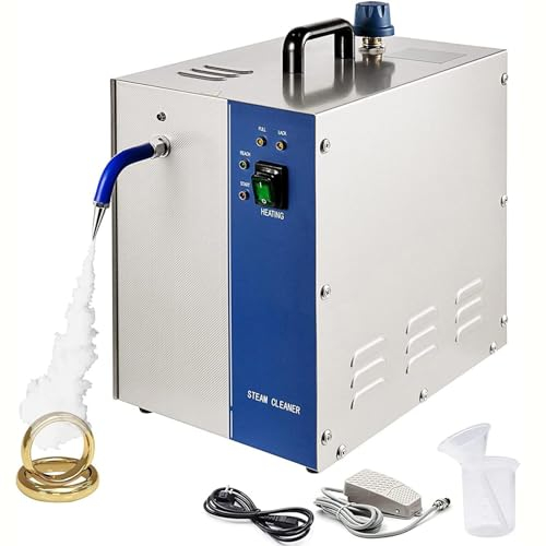 2L/4L 1300W 2200W Professionell smycken Ångrengöring Gem Bricka Guld Silver Ädelsten Rengöring Ångmaskin Rostfritt stål Kommersiell guldsmedsutrustning,4L