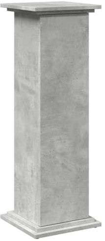 vidaXL Postament mit Stauraum Betongrau 31x30x90 cm Holzwerkstoff