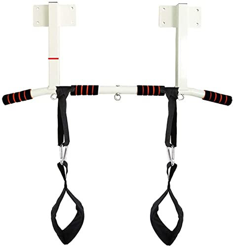 SdaryWare Klimmzugstange, Heim-Fitnessgerät, Reck, wandmontierte Klimmzugstange, Gymnastik-Sportspiel, Fitness-Trainingsstab, Tragkraft 300 kg (Weiß)