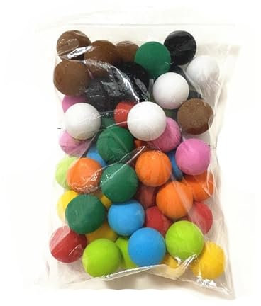 Golf-Schaumstoffball 50 stücke 30mm 10 Farben Golfbälle Eva Schaum Weiche Schwamm Bälle Golf/Tennis Training for Indoor Golf Praxis Ball FüR Innen- Und AußEnbereich(Pink)
