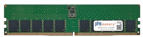 PHS-memory 32GB RAM modulo Compatibile con QNAP TS-h1277AXU-RP-R7-32G DDR5 UDIMM ECC 5600MHz PC5-44800E