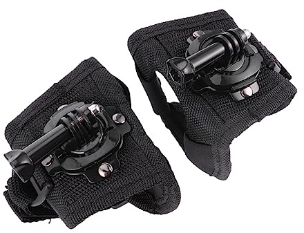 HOMOBABE 2pezzi Cinturino Da Polso Stile Guanto Per Fotocamera Supporto Per Cinturino Da Polso Per Fotocamera Accessori Per Compatibile Con Gopro Rotazione Gradi Per Sport Acquatici e Avven