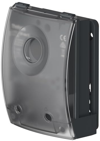 Theben 1260911 LUNA 126 star E AN Dämmerungsschalter Lichtsensor integriert | Wand/Mast, 2 - 200 lx, fixe Ein- und Ausschaltverzögerung 20/80 s, 350 W LED, 180°, IP 56, inkl. Adapterplatte, anthrazit