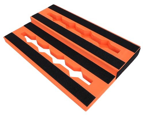 CHICIRIS Guitar Pedal Board, EVA Leichtes Design für 6 Bis 10 Effektpedale, Stabile Nicht -Slip -Funktionen für Musiker, Tragbar und Einfach zu Bedienen