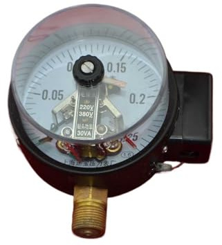 1 manómetro de contacto eléctrico YXC100 de 4 (100 mm), rosca inferior(0-0.4Mpa)