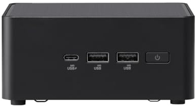 NUC14 Pro Mini PC avec Core Ultra 5 125H, Prend en Charge jusqu'à 96 Go de RAM DDR5, Dual Thunderbolt 4, Quad 4K, LAN 2,5 G, WiFi6E (Haut, barébone)