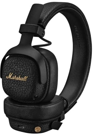 Marshall Casque Supra-auriculaire sans Fil Milton ANC avec de réduction Active du Bruit adaptative et 80 Heures d’autonomie – Noir