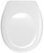 Wenko 17451100 Asse WC Bergamo Fissaggio in Acciaio Inossidabile, Materiale Plastico, 44,4 x 37,2 cm, Bianco