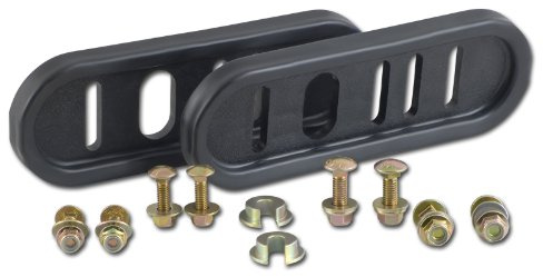 ARNOLD Universal Gleitkufen-Set Für Schneefräsen, Schwarz