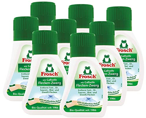 Frosch wie Gallseife Flecken-Zwerg- Fleck-Entferner zur Vorbehandlung, mit Schwamm, 8er Pack (8 x 75 ml)