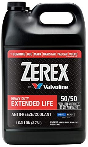 Zerex Extended Life Red Heavy Duty (HD) 50/50 Prediluted Ready-to-Use Antifreeze/Coolant 1 GA