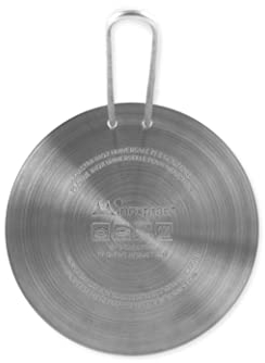 INOXPRAN Platte für Induktion Platte für Induktion, Edelstahl, Grau, 16 x 16 x 0.5 cm