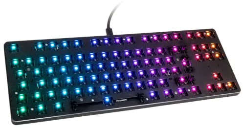 Glorious Gaming GMMK TKL 85%, Barebones (solo carcasa) - Teclado gaming mecánico, RGB por tecla, hot swap y personalizable, distribuciones internacional / ISO - Negro