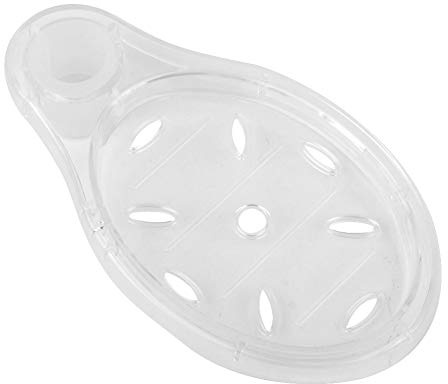 Garosa tvålkopp transparent rund akryl tvålhållare med dräneringshål för duschstång, diameter 2,5 cm – badrum