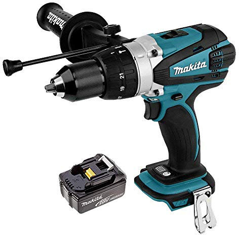 Makita DHP458Z 18V Li-ion Cordless Combi Drill Body with 1 x 3Ah Battery