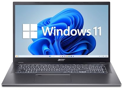 Acer Aspire 17 | Laptop | Intel Core 5 | 16GB | 512GB | mit Netzteil | 17 FHD IPS Display | Intel Core 5 120U | 16GB RAM | 512GB SSD | Intel Grafik | Windows 11 | QWERTZ Tastatur | A17-51M-51UJ