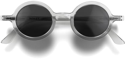 LONDON MOLE® Moley sonnenbrille | Coole runde gläser | Herren damen unisex | Federscharniere