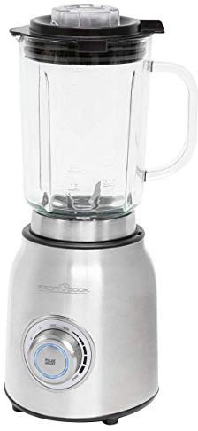 ProfiCook Universalmixer | 3 Stufen | 1,75 Liter Glasbehälter | 1200 Watt | 21.000 U/Min. max. | Edelstahlgehäuse | Pürieren, Zerkleinern, Shaken, Mixen | 6-fach Edelstahlmesser | PC-UM 1207