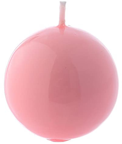 Holyart Kerze Siegellack Kugel Form rosa 5cm