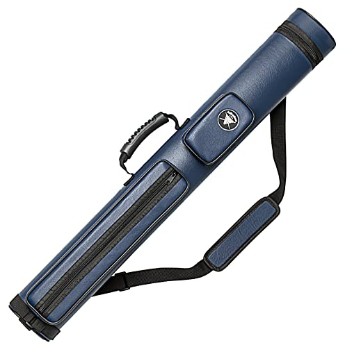 Adhafera Custodia per stecca da biliardo, custodia rigida per stecca da biliardo, realizzata in ecopelle accessori per stecche da biliardo