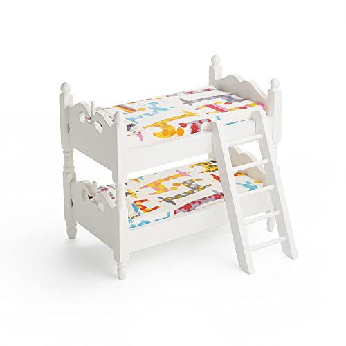 Odoria 1/12 Miniatur Etagenbett Puppenhaus Möbel Zubehör