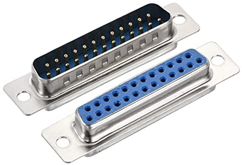 QUARKZMAN 5 Set D-sub DB25 Connettore Maschio Spina 25- pin 2 Righe | e D-sub Connettore DB25 Femmina Presa, Porta Terminale