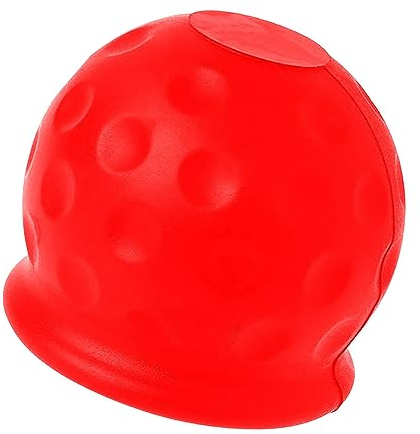 Luckious 1 Pcs Trailer Hitch Ball Cover, Universal Tow Bar Ball Cover, Made of Rubber, Trailer Ball Cover, Tow Bar Cover, Anti Car Wash, Abrasion and Dirt Resistant (black,yellow,red,blue)