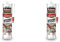 Rubson Mastic Maison Acrylique Murs & Fenêtres, mastic acrylique couleur acajou pour intérieur & extérieur, comble fissure, joint porte et fenêtre, 280 ml (Lot de 2)