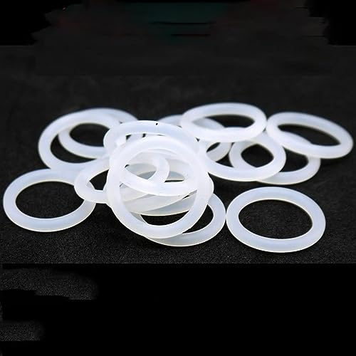10/50 Stück VMQ Weiße Silikonringdichtung CS 2mm OD 5~80mm wasserdichte Waschmaschine Gummi Silikondichtung Gummi-O-Ring-OD 70mm CS 2mm-50 Stück