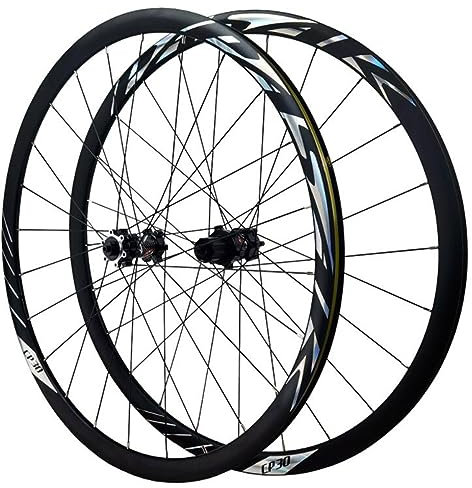 ZECHAO Fahrrad Laufradsatz,Anwendbar Auf 700C * 23C-45C/29 * 1,25-2,1 Schnellspanner Doppeldecker Felgenscheibenbremse 8-12 Gang Rennfahrrad Wheelset