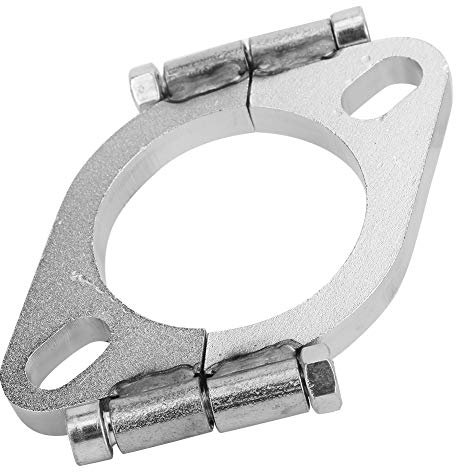 Brida de Escape de Acero Plana, Accesorio de Repuesto de Reparación Dividida Ovalada Plana, Brida de Escape de Acero de 2,5 Pulgadas y 63 Mm, Kit de Reparación de Brida, para la