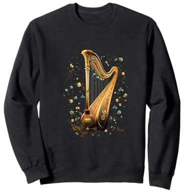 Arpa Arpista Musica Arpa Musicista Felpa