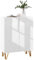 HOMCOM Narrow Shoe Cabinet with High Gloss, Slim Shoe Storage Cabinet with Soft-Close Hinges and Adjustable Shelves for 15-20 Pairs of Shoes, White