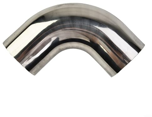 CNANRNANC 90° Edelstahl-Bogen, 90-Grad-Dornbogen Edelstahl-Kniestück, Schweißbogen Schweißfitting Auspuffbogen(38mm)