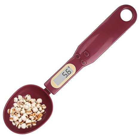 Bilancia da cucchiaio di precisione: bilancia da cucchiaio digitale per cucina, bilancia digitale portatile ad alta precisione da 500 g/0,1 g con display LCD commutabile/blocco dati/funzione di