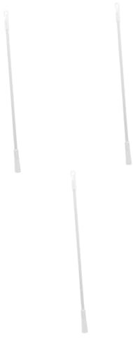 Gadpiparty 3St Jalousiestange Inhaber Pole Zauberstab hängend Netz Perlen gardinenstange vorhang klemmstange vorhängeschloss Vorhang-Zugstab Blindstabersatz mit Haken Aluminiumlegierung Weiß