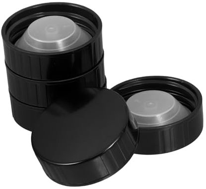 OUNONA Noirs Bouchons à Vis 38mm en Plastique pour Bouteilles de Bière