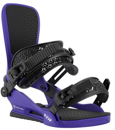 Union STR Men's Snowboard Bindings, Purple, Medium