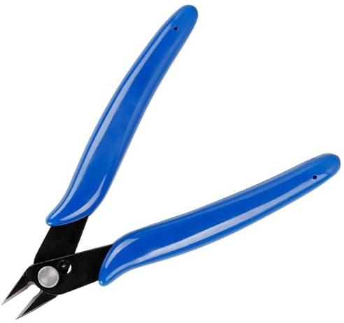 Micro Wire Cutter, Spring-Loaded Side Cutting Pliers Flush Cutters, Precision Diagonal Cutting Pliers, Wire Snips for Electrical, Homes, Craft, Jewellery