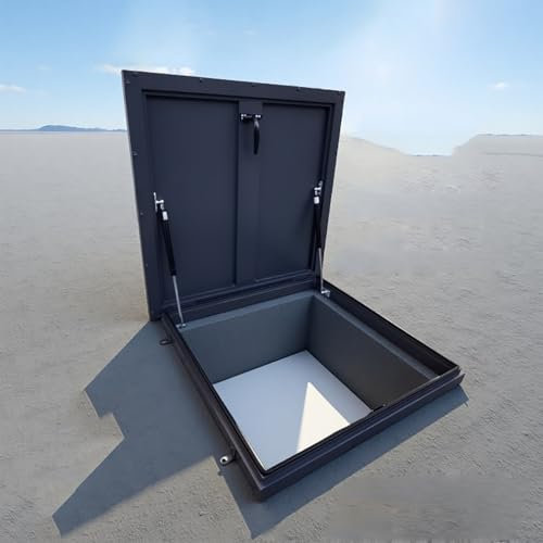 Fenêtres de toit pour toits – 60 x 60 cm pour accès extérieur et fenêtre de puits de sous-sol, solution de ventilation de toit pour une meilleure circulation de l'air et de la lumière naturelle