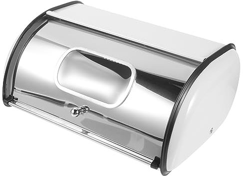 NOLITOY Portapane Acciaio Inossidabile con Design Moderno Scatola per Pane da Contenitore per Cucina Snack e Utensili Capacità e Finitura