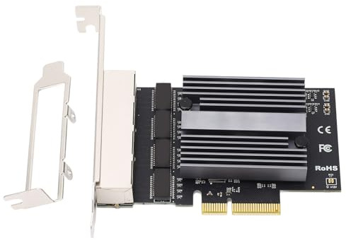 Adaptateur réseau High Performance 2,5 g à 4 Ports Gigabit Ethernet avec Une Excellente Dissipation de Chaleur pour Le Serveur de Poste de Travail Informatique de Bureau
