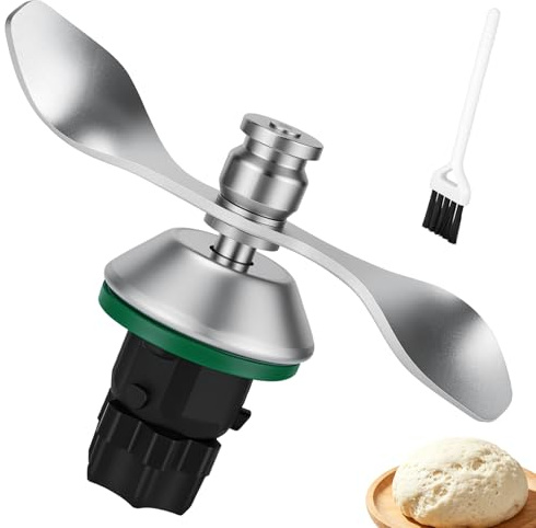 SelfTek Teigmesser Kompatibel mit TM7 TM6 TM5, Spülmaschinenfest & BPA-frei | Unbeschichteter Edelstahl, abgerundete Paddelstruktur, nahtlose Oberfläche, optimierter Laufwiderstand, schont Glutennetz